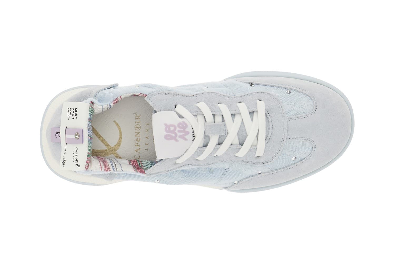 SNEAKERS ALLACCIATA IN TESSUTO E PELLE SCAMOSCIATA in Sneaker casual 3A Moda Mare Sport - Bellaria Igea Marina, commercioVirtuoso.it