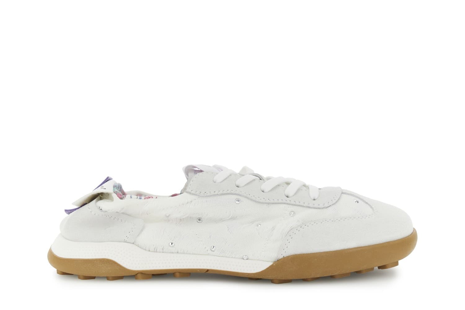 SNEAKERS ALLACCIATA IN TESSUTO E PELLE SCAMOSCIATA in Sneaker casual 3A Moda Mare Sport - Bellaria Igea Marina, commercioVirtuoso.it