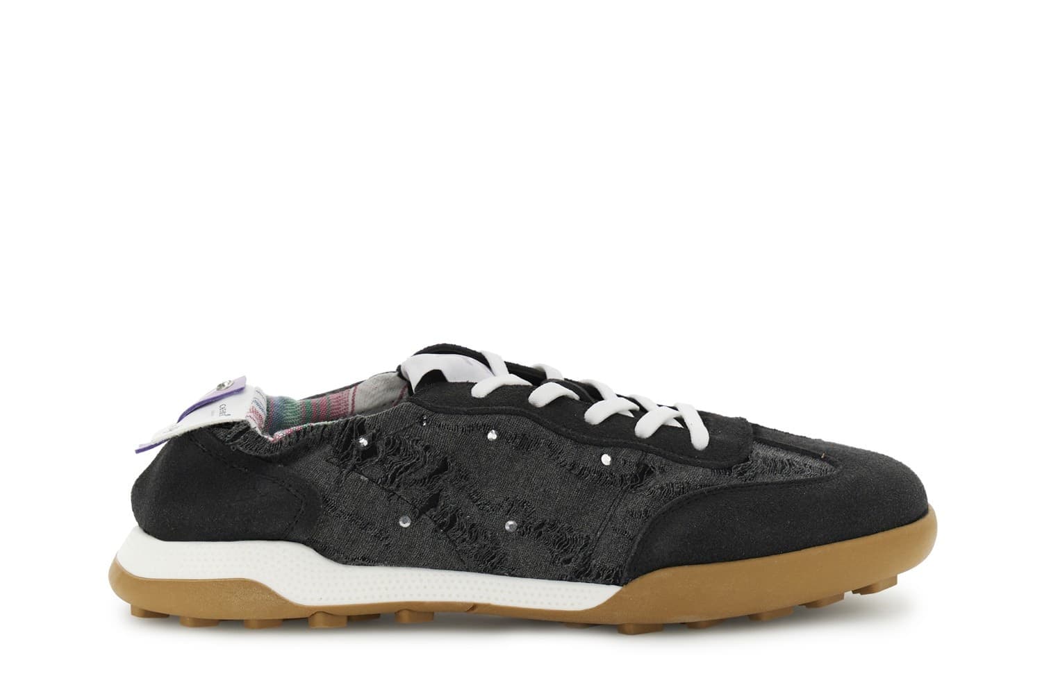 SNEAKERS ALLACCIATA IN TESSUTO E PELLE SCAMOSCIATA in Sneaker casual 3A Moda Mare Sport - Bellaria Igea Marina, commercioVirtuoso.it