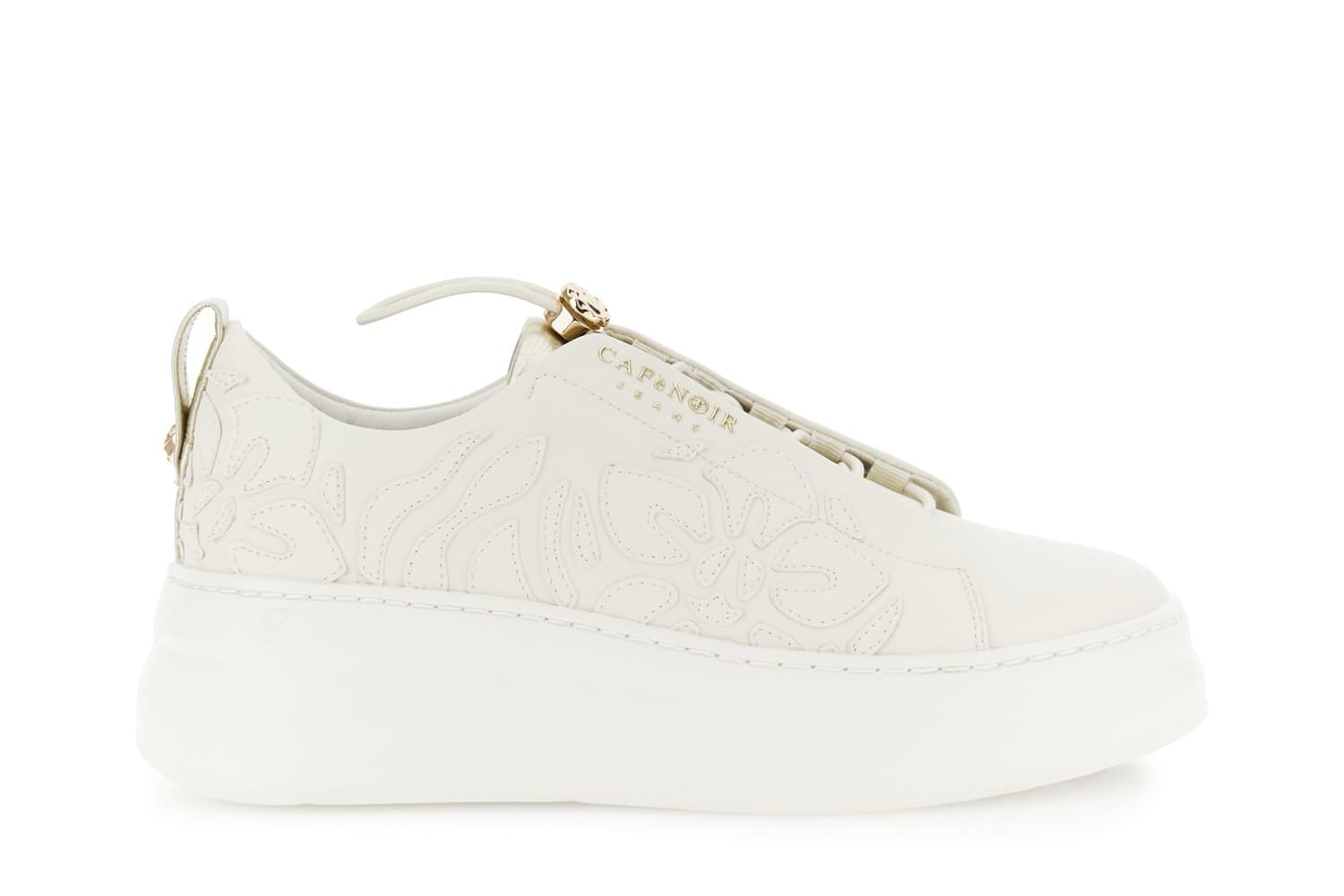 SNEAKER IN PELLE RIVESTITA CON ELASTICIE FIORI in Scarpe da corsa su strada 3A Moda Mare Sport - Bellaria Igea Marina, commercioVirtuoso.it