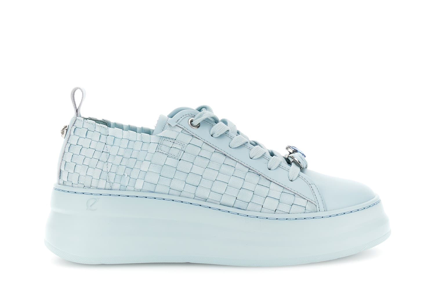 SNEAKER IN PELLE RIVESTITA E GROSGRAIN INTRECCIATO in Sneaker casual 3A Moda Mare Sport - Bellaria Igea Marina, commercioVirtuoso.it