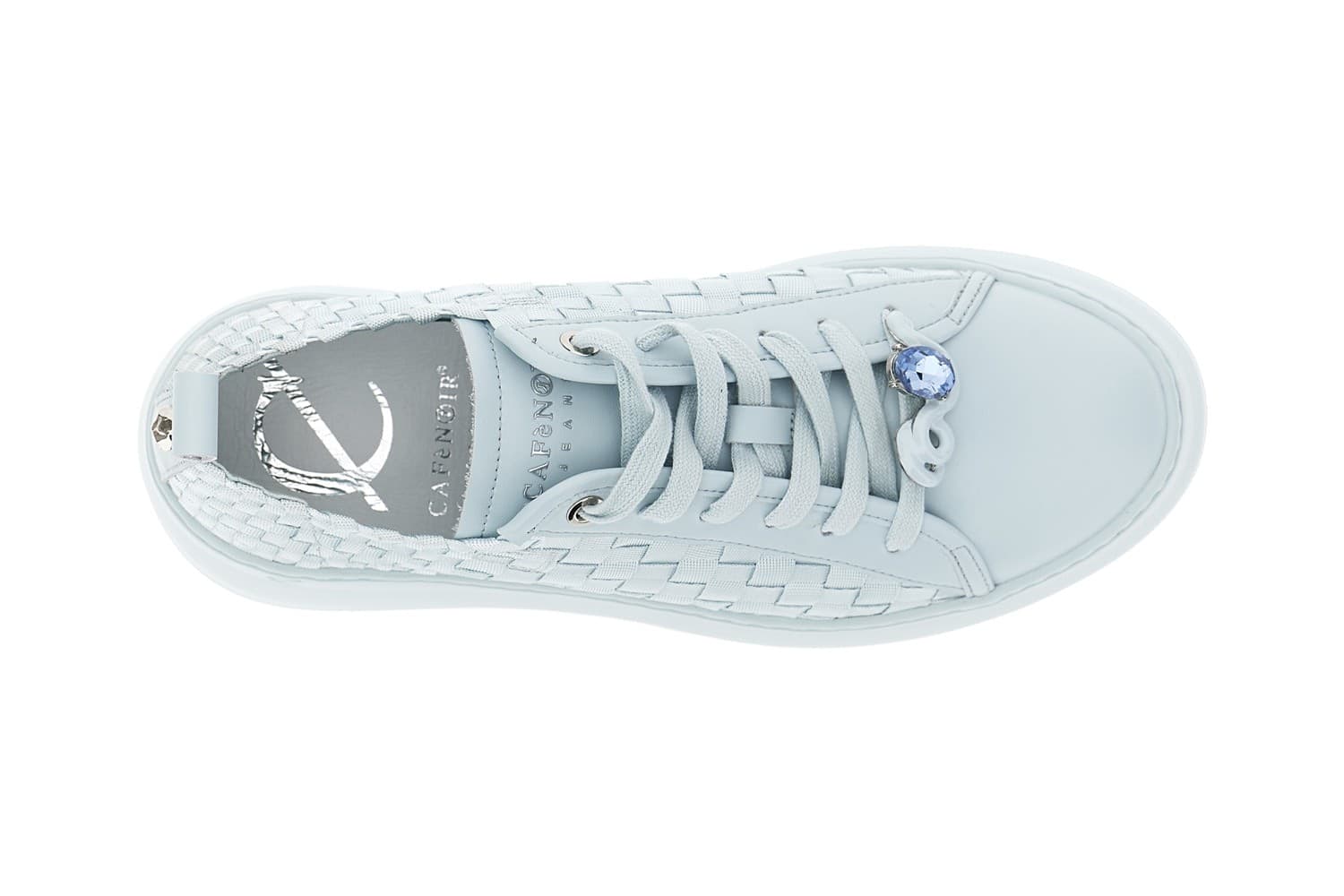 SNEAKER IN PELLE RIVESTITA E GROSGRAIN INTRECCIATO in Sneaker casual 3A Moda Mare Sport - Bellaria Igea Marina, commercioVirtuoso.it