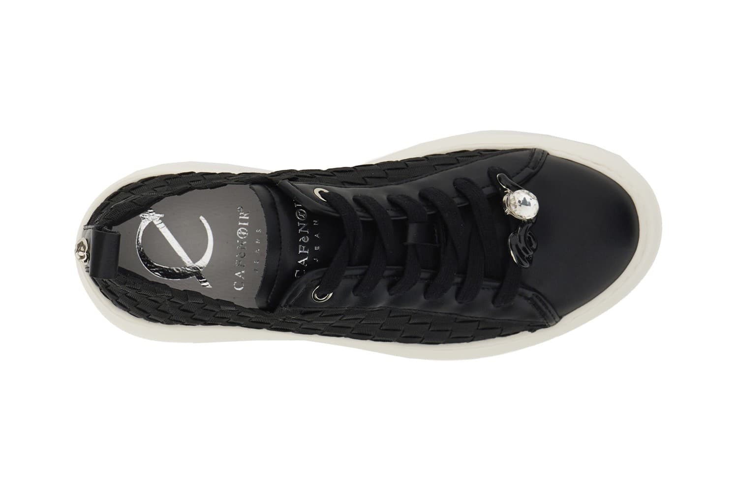 SNEAKER IN PELLE RIVESTITA E GROSGRAIN INTRECCIATO in Sneaker casual 3A Moda Mare Sport - Bellaria Igea Marina, commercioVirtuoso.it