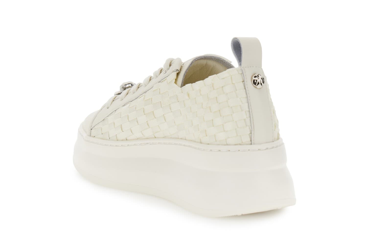 SNEAKER IN PELLE RIVESTITA E GROSGRAIN INTRECCIATO in Sneaker casual 3A Moda Mare Sport - Bellaria Igea Marina, commercioVirtuoso.it