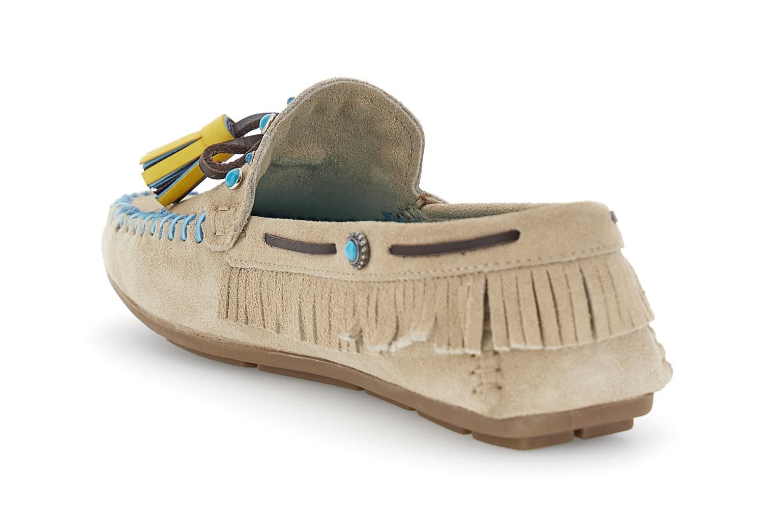 MOCASSINO IN PELLE SCAMOSCIATA CON NAPPINE in Loafer e mocassini 3A Moda Mare Sport - Bellaria Igea Marina, commercioVirtuoso.it