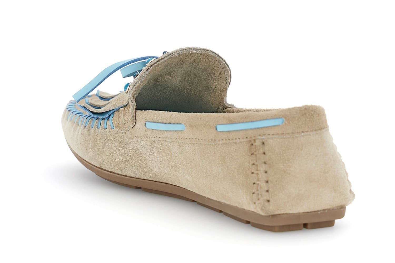 MOCASSINO IN PELLE SCAMOSCIATA CON FRANGIA in Loafer e mocassini 3A Moda Mare Sport - Bellaria Igea Marina, commercioVirtuoso.it