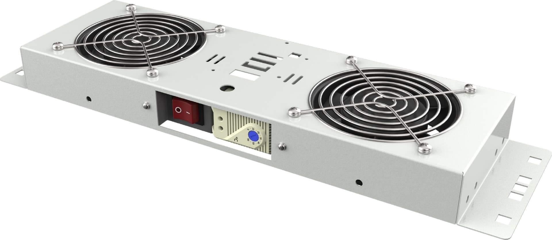 Kit di Ventilazione a Soffitto per Rack 19'' IP55 2 Ventole Grigio in Ventilatori bagno Scontolo.net - Potenza, commercioVirtuoso.it