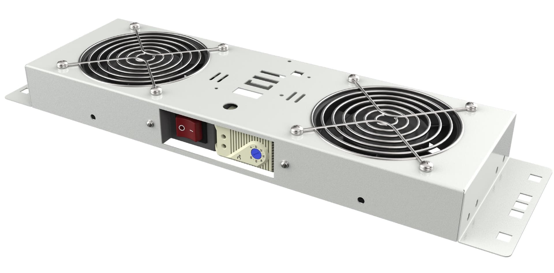 Kit di Ventilazione a Soffitto per Rack 19'' IP55 2 Ventole Grigio in Ventilatori bagno Scontolo.net - Potenza, commercioVirtuoso.it