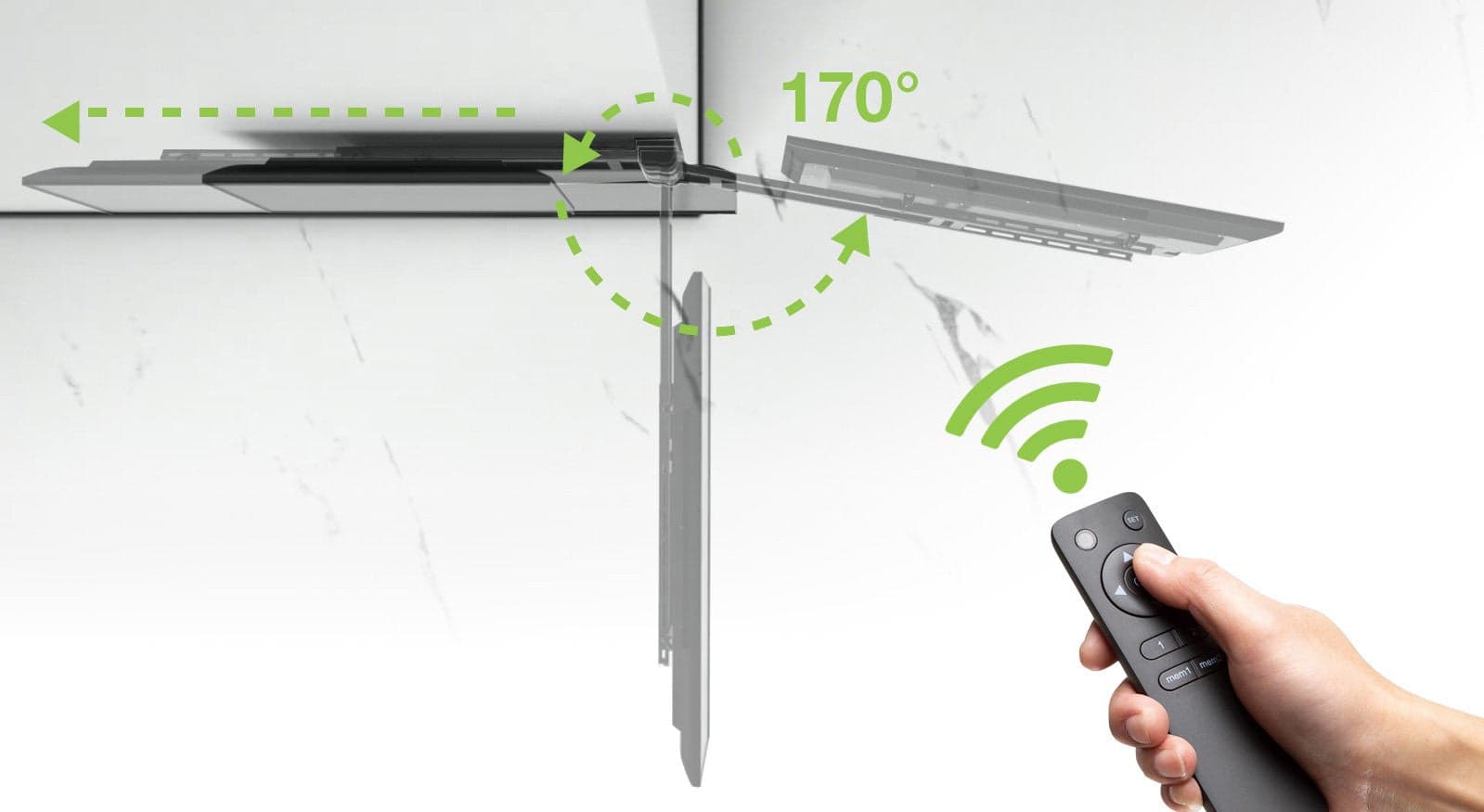 Supporto TV Basculante Motorizzato da Parete per TV da 32'' a 75'' in Supporti da parete e da soffitto Scontolo.net - Potenza, commercioVirtuoso.it