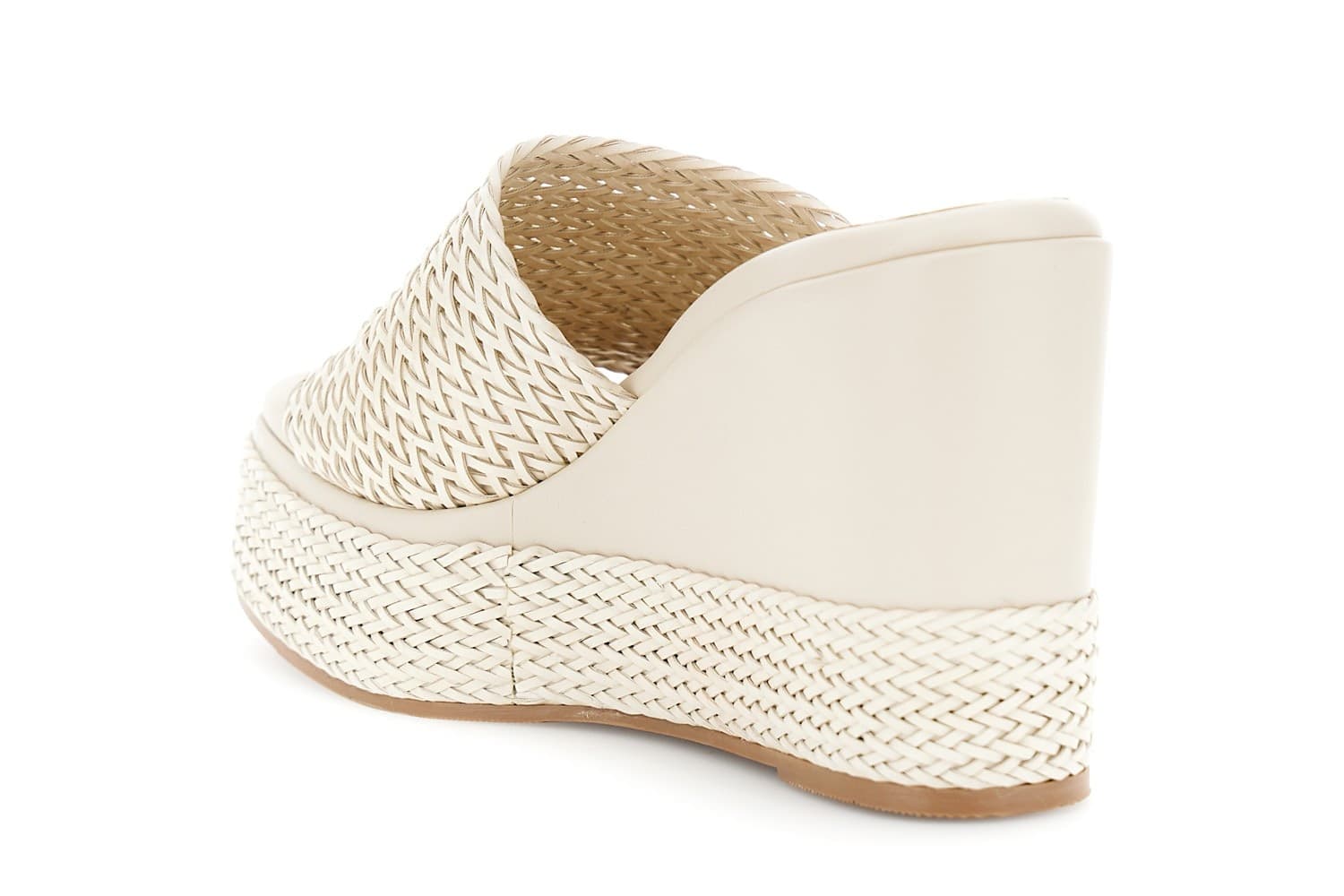 CIABATTA SU FONDO ZEPPA IN SINTETICO EFFETTO PELLE INTRECCIATA in Ciabatte moda 3A Moda Mare Sport - Bellaria Igea Marina, commercioVirtuoso.it