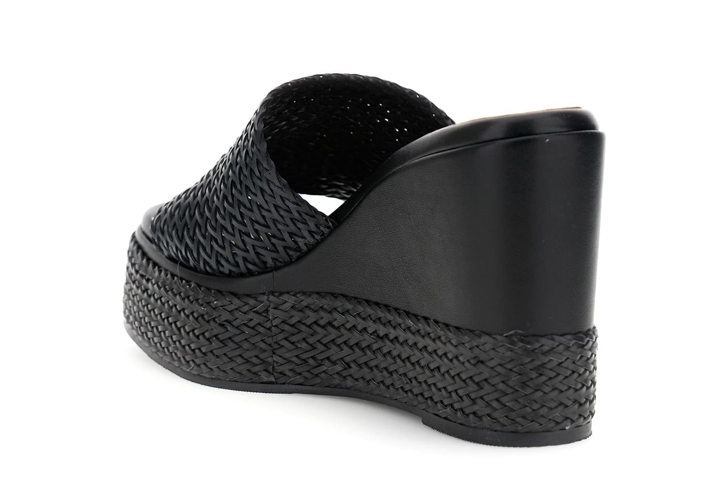 CIABATTA SU FONDO ZEPPA IN SINTETICO EFFETTO PELLE INTRECCIATA in Ciabatte moda 3A Moda Mare Sport - Bellaria Igea Marina, commercioVirtuoso.it