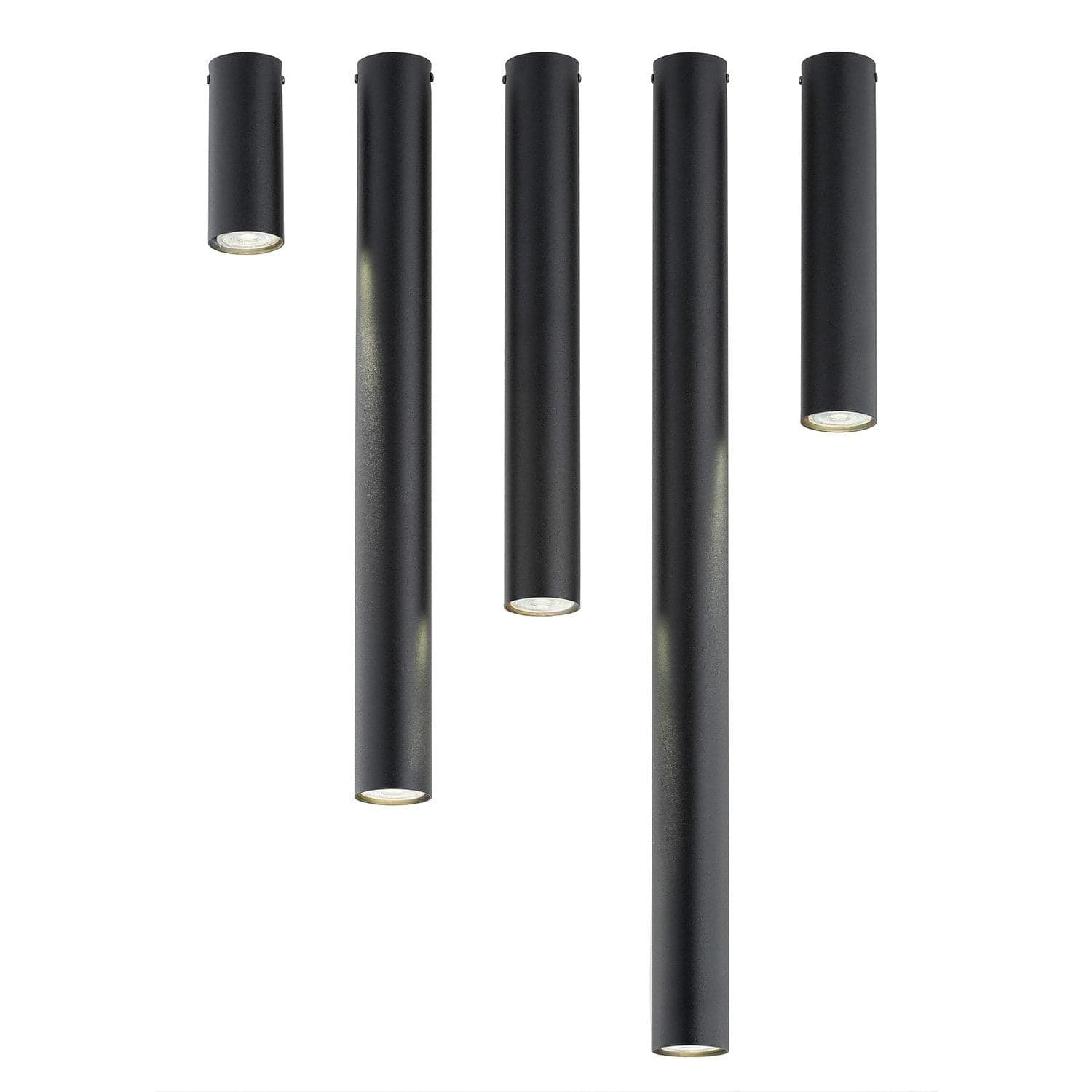 Plafoniera Moderna Faretto Tecno 1 Luce Acciaio Nero 45 Cm in Faretti da soffitto LuceArt - Montecorvino Pugliano, commercioVirtuoso.it
