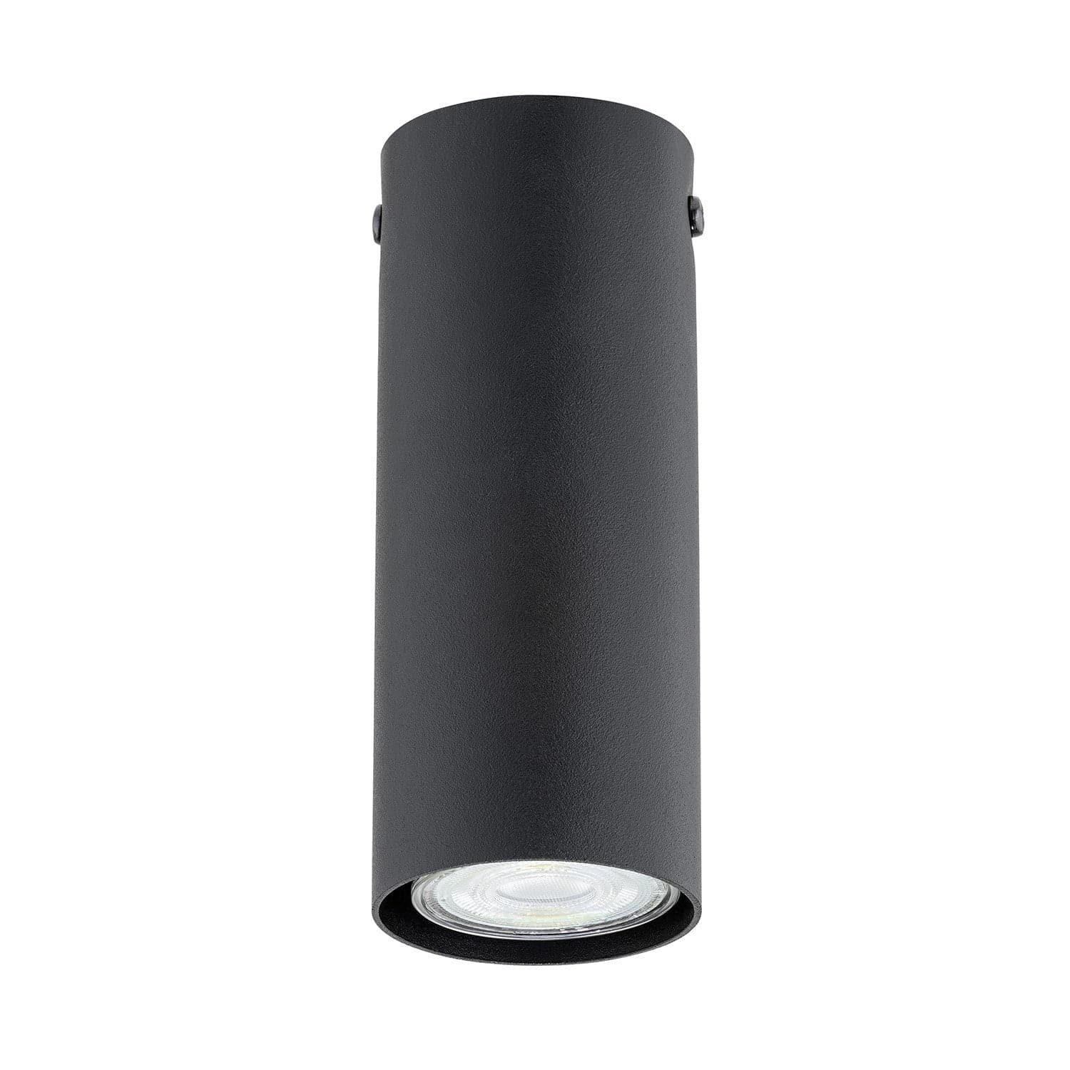 Plafoniera Moderna Faretto Tecno 1 Luce Acciaio Nero 15 Cm in Plafoniere LuceArt - Montecorvino Pugliano, commercioVirtuoso.it