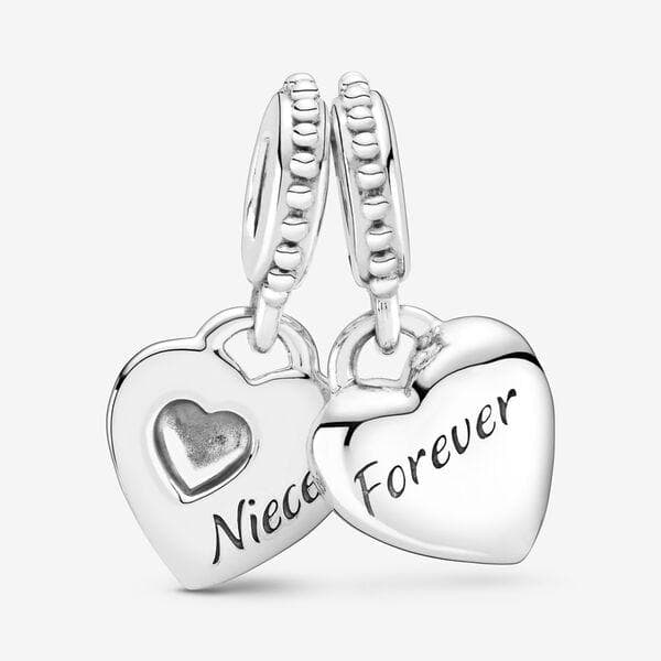 Pandora Charm pendente con due cuori Zia e nipote in Bead Charm Alba Gioielli - Casoria, commercioVirtuoso.it
