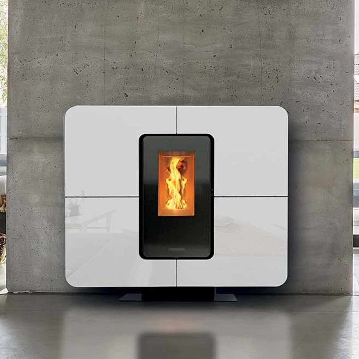 Thermorossi Stufa a Pellet SlimQuadro 11 Evo Cristallo 11,1 kW in Candele di accensione Masterbrico - Longobardi, commercioVirtuoso.it