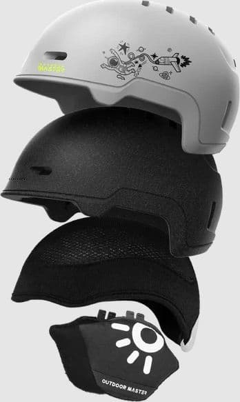OutdoorMaster Reindeer Kids Casco da Sci Bambino Grigio – In-Mold, Leggero e Sicuro in prodotto 3A Moda Mare Sport - Bellaria Igea Marina, commercioVirtuoso.it