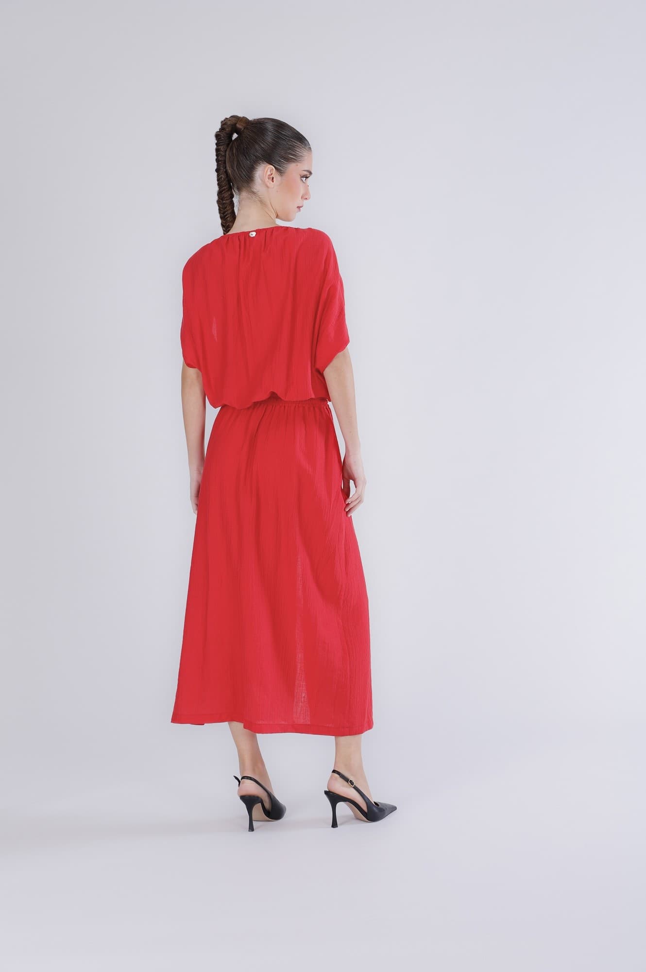 ABITO LUNGO CON GIROMANICA AMPIO in Casual 3A Moda Mare Sport - Bellaria Igea Marina, commercioVirtuoso.it