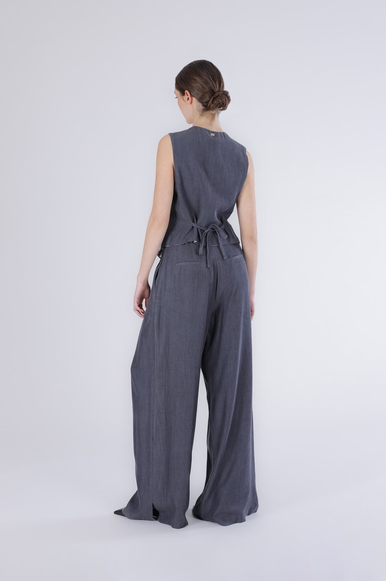 GILET IN TENCEL DENIM CN FODERA STAMPATA in Gilet 3A Moda Mare Sport - Bellaria Igea Marina, commercioVirtuoso.it