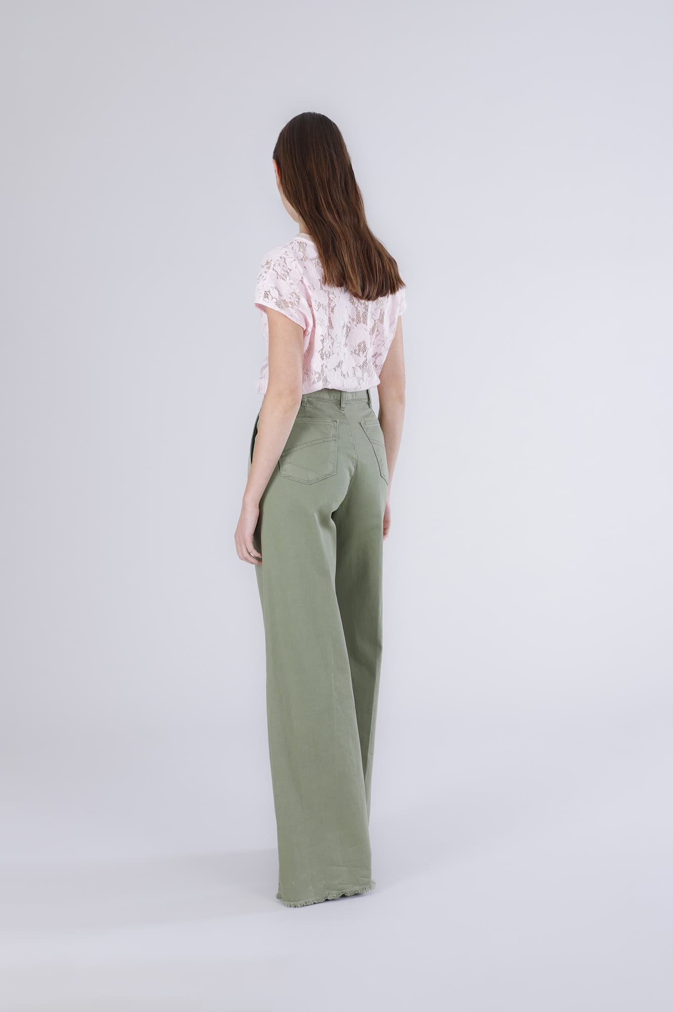 PANTALONE WIDE LEG IN BULL DENIM in Jeans 3A Moda Mare Sport - Bellaria Igea Marina, commercioVirtuoso.it