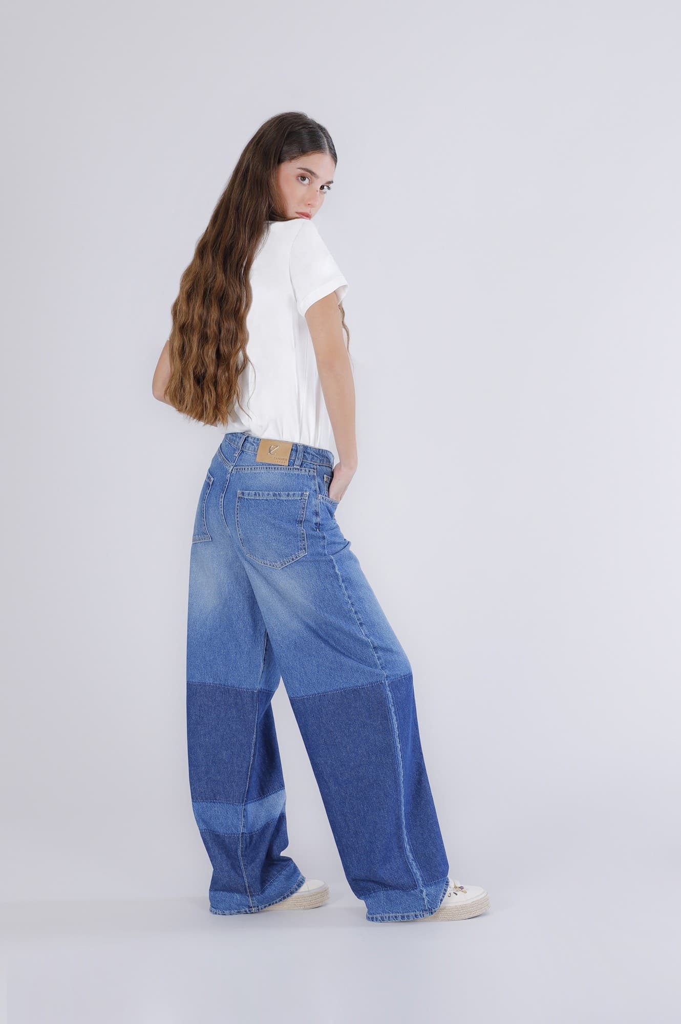 PANTALONE GAMBA AMPIA LAVAGGIO PATCHWORK in Abbigliamento tecnico e protettivo 3A Moda Mare Sport - Bellaria Igea Marina, commercioVirtuoso.it