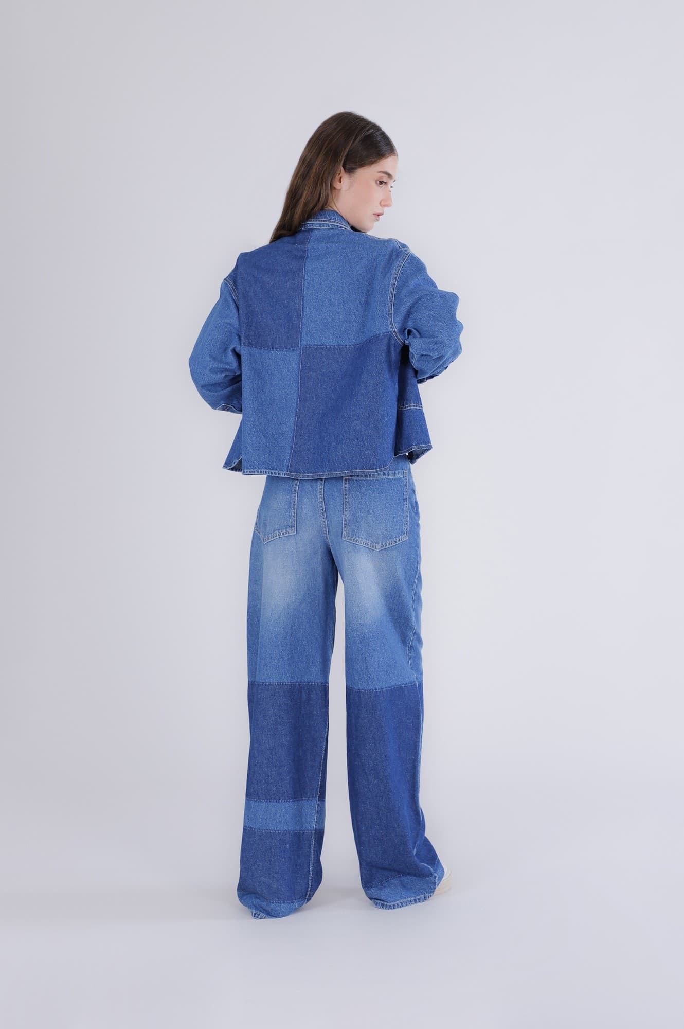 GIUBBINO CROPPED LAVAGGIO PATCHWORK in Giacche 3A Moda Mare Sport - Bellaria Igea Marina, commercioVirtuoso.it