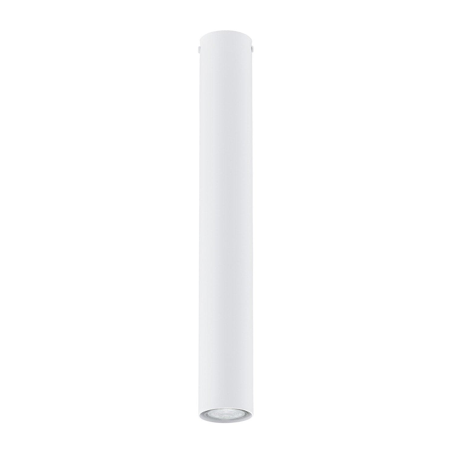 Plafoniera Moderna Faretto Tecno 1 Luce Acciaio Bianco 45 Cm in Faretti da soffitto LuceArt - Montecorvino Pugliano, commercioVirtuoso.it