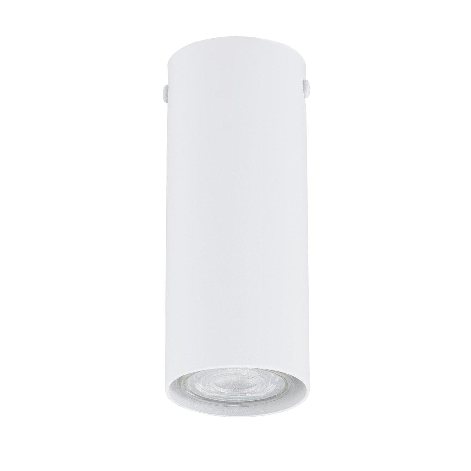 Plafoniera Moderna Faretto Tecno 1 Luce Acciaio Bianco 15 Cm in Plafoniere LuceArt - Montecorvino Pugliano, commercioVirtuoso.it