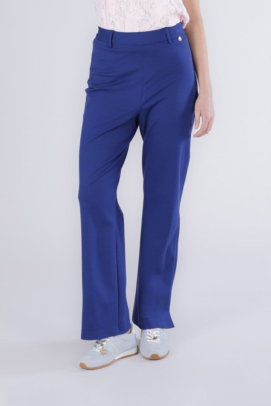 PANTALONE A ZAMPA TESSUTO ELASTICIZZATO in Pantaloni 3A Moda Mare Sport - Bellaria Igea Marina, commercioVirtuoso.it