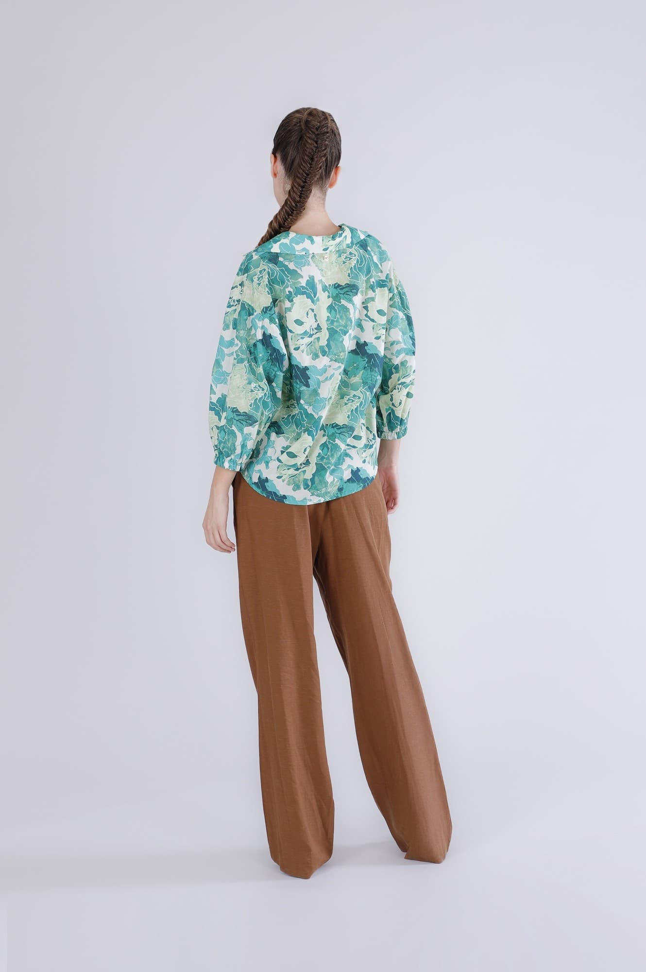 BLUSA IN MUSSOLA STAMPATA in T-Shirt 3A Moda Mare Sport - Bellaria Igea Marina, commercioVirtuoso.it