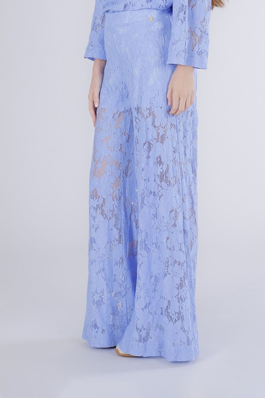 PANTALONE PALAZZO IN PIZZO in Pantaloni 3A Moda Mare Sport - Bellaria Igea Marina, commercioVirtuoso.it