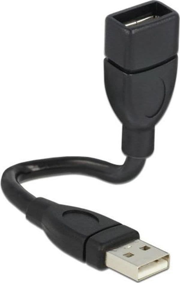 Cavo semi-rigido USB2.0 A Maschio / A Femmina 15cm Nero in  Scontolo.net - Potenza, commercioVirtuoso.it