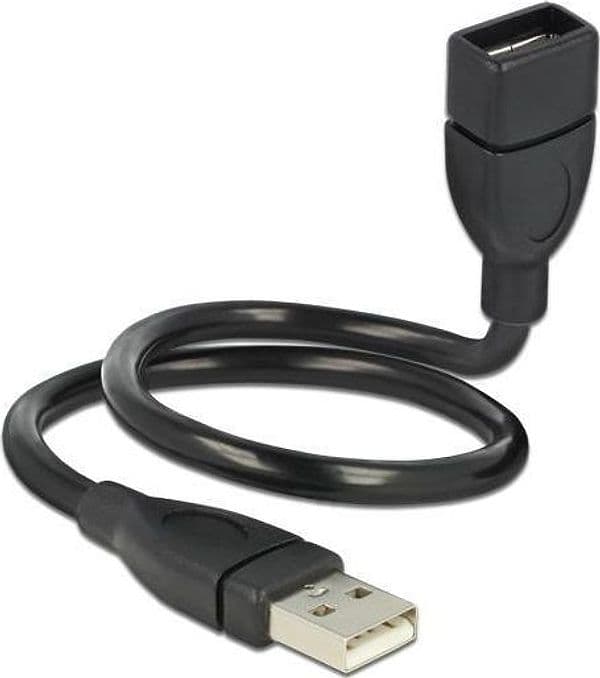 Cavo semi-rigido USB2.0 A Maschio / A Femmina 35cm Nero in  Scontolo.net - Potenza, commercioVirtuoso.it