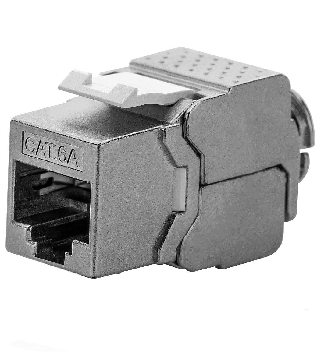 Frutto Keystone RJ45 Cat6A 10Gigabit STP 180&deg Tooless Slim in Cavi Ethernet Scontolo.net - Potenza, commercioVirtuoso.it