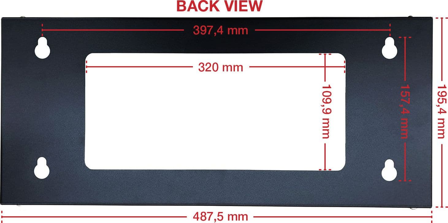 Staffa di Montaggio da Muro Verticale 19'' Easyline 4U Nero in Staffe e supporti per mensole Scontolo.net - Potenza, commercioVirtuoso.it