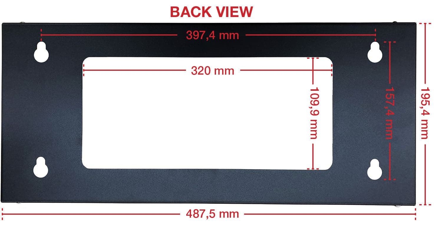 Staffa di Montaggio da Muro Verticale 19'' Easyline 4U Nero in Staffe e supporti per mensole Scontolo.net - Potenza, commercioVirtuoso.it