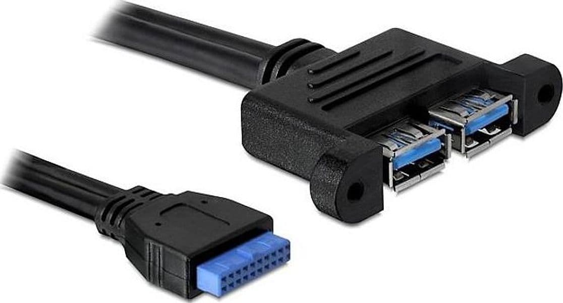 Cavo Interno USB3.0 19 pin Femmina / 2x USB A Femmina da Pannello in  Scontolo.net - Potenza, commercioVirtuoso.it