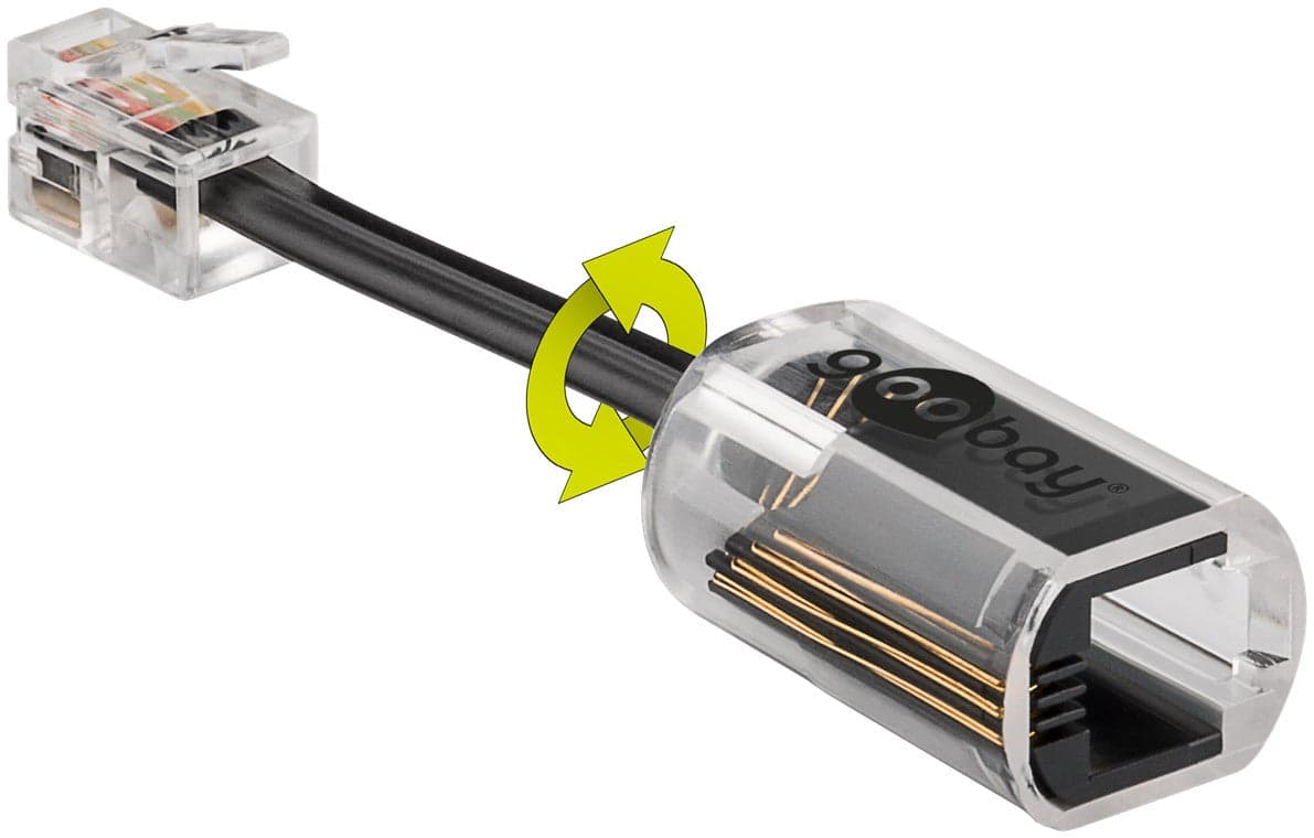 Plug Telefonico RJ10 Antiattorcigliamento per Cornetta con Cavo 30mm in Cavi Scontolo.net - Potenza, commercioVirtuoso.it