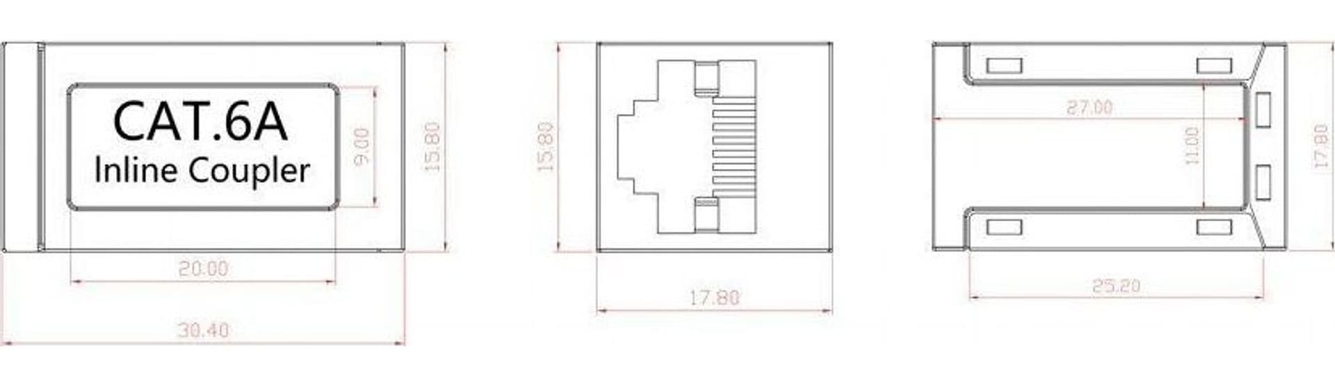 Accoppiatore Cat.6A 10GE RJ45 STP in Cavi Scontolo.net - Potenza, commercioVirtuoso.it