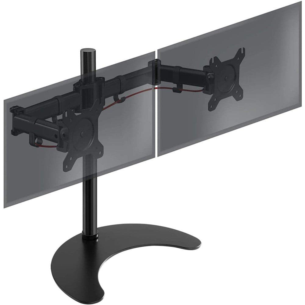 Supporto da scrivania per 2 Monitor 13-27'' con base h.400m in Supporti Scontolo.net - Potenza, commercioVirtuoso.it