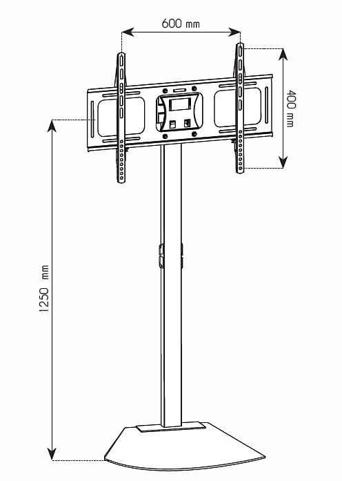 Supporto da Pavimento Girevole con Staffa per TV LCD/LED/Plasma 32-70'' in Supporti da parete e da soffitto Scontolo.net - Potenza, commercioVirtuoso.it