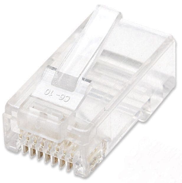 Confezione 100 Plug RJ45 UTP per Cavo Rigido Cat.5E in Cavi Ethernet Scontolo.net - Potenza, commercioVirtuoso.it