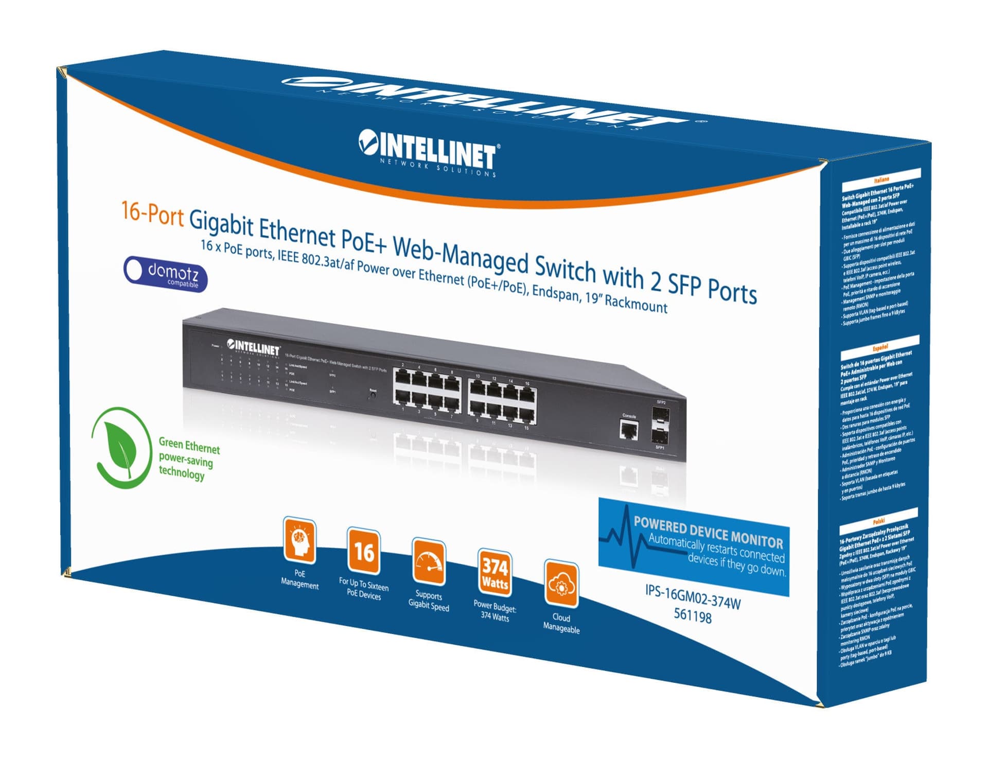 Switch Gigabit Ethernet 16 Porte PoE+ Web-Managed con 2 porte SFP in  Scontolo.net - Potenza, commercioVirtuoso.it
