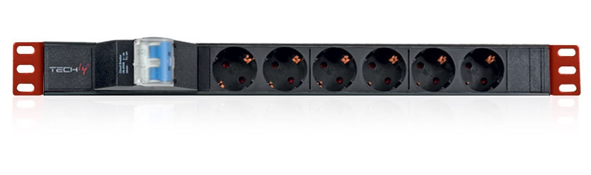Multipresa 6 Posti da Rack 19'' con Magnetotermico Spina Schuko Angolata 1U in Multiprese Scontolo.net - Potenza, commercioVirtuoso.it