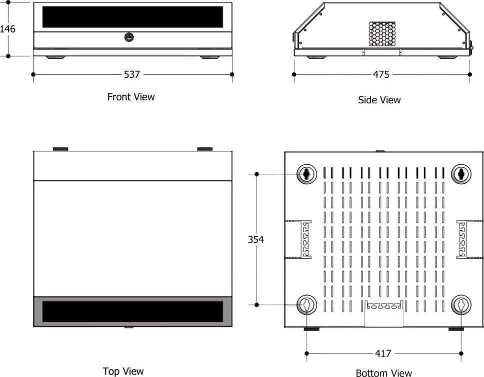 Armadio a muro 19'' 8 Unit&agrave Nero in Vetrinette Scontolo.net - Potenza, commercioVirtuoso.it