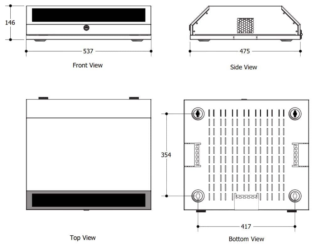 Armadio a muro 19'' 8 Unit&agrave Nero in Vetrinette Scontolo.net - Potenza, commercioVirtuoso.it