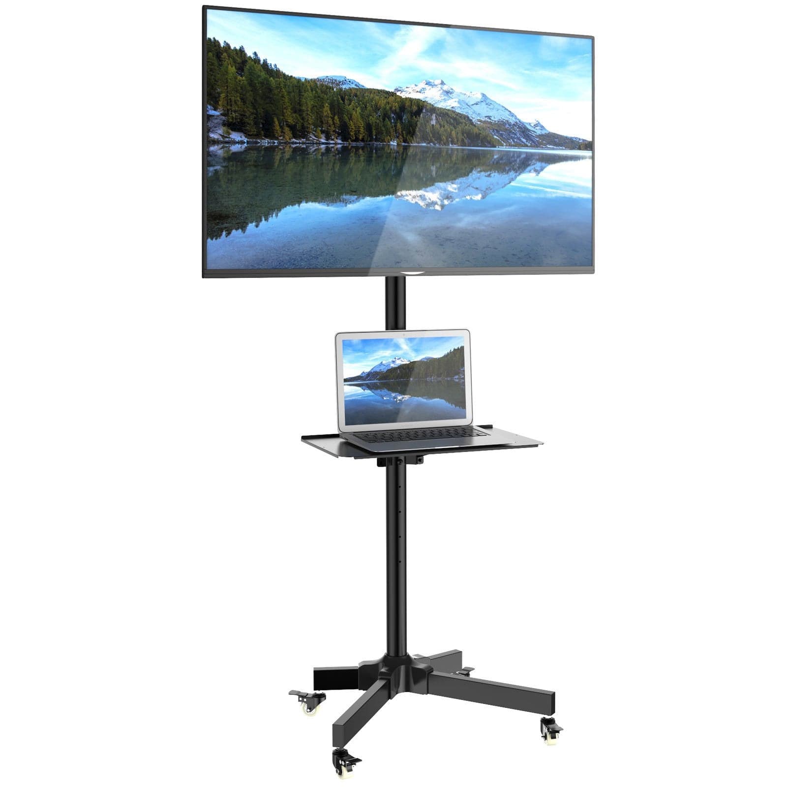 Supporto a Pavimento con Mensola Trolley TV LCD/LED/Plasma 23''-55'' in Mobili Scontolo.net - Potenza, commercioVirtuoso.it