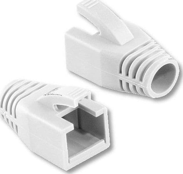 Copriconnettore per Plug RJ45 Cat.6 8mm Bianco in Cavi Ethernet Scontolo.net - Potenza, commercioVirtuoso.it