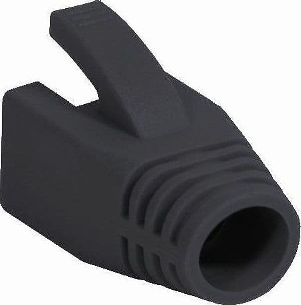 Copriconnettore per Plug RJ45 Cat.6 8mm Nero in Cavi Ethernet Scontolo.net - Potenza, commercioVirtuoso.it