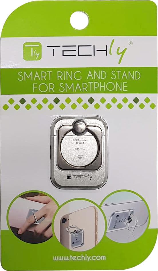 Anello e Supporto per Smartphone Silver in Impugnature Scontolo.net - Potenza, commercioVirtuoso.it