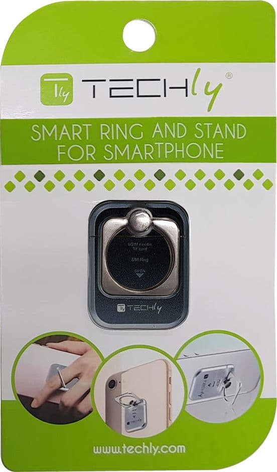 Anello e Supporto per Smartphone Nero in Impugnature Scontolo.net - Potenza, commercioVirtuoso.it